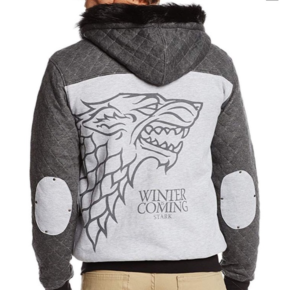 Game Of Thrones Other - Game Of Thrones Winter Is Coming Fur Hoodie